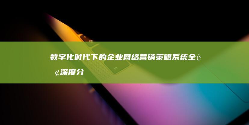 数字化时代下的企业网络营销策略系统全面深度分析报告